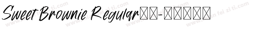 Sweet Brownie Regular字体字体转换